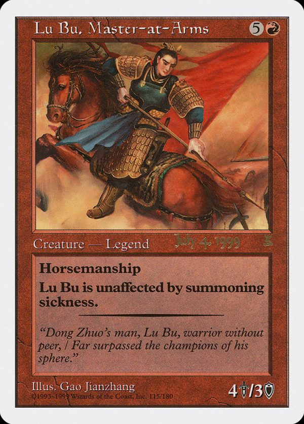 Lu Bu, Master-at-Arms (July 4, 1999) [Portal Three Kingdoms Promos] For Sale