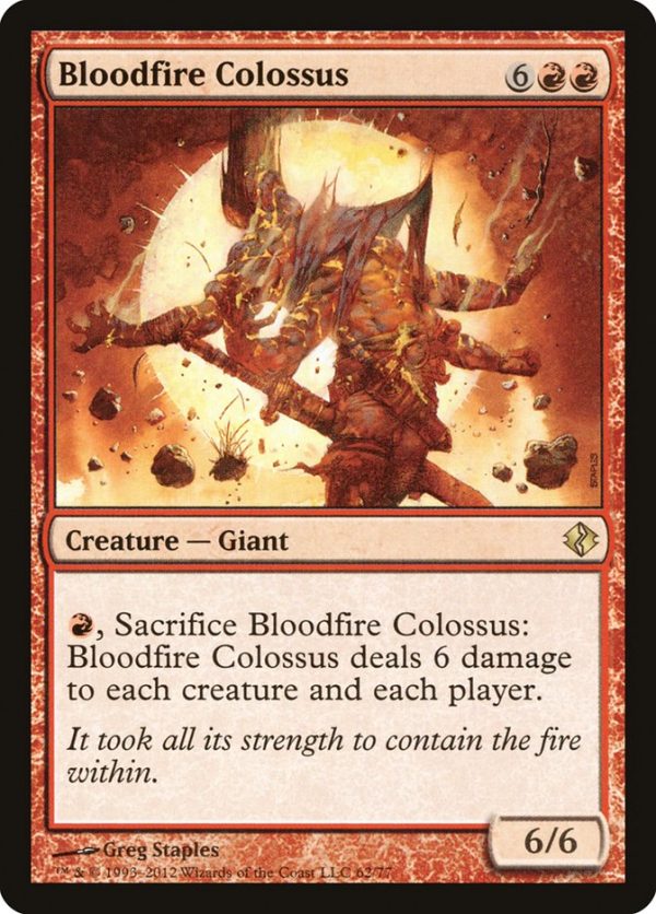 Bloodfire Colossus [Duel Decks: Venser vs. Koth] on Sale