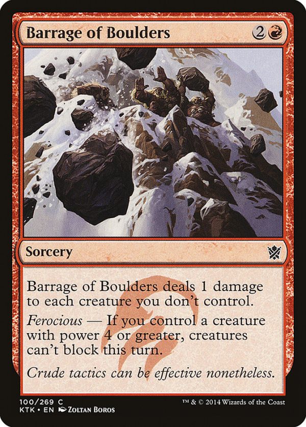 Barrage of Boulders [Khans of Tarkir] For Cheap