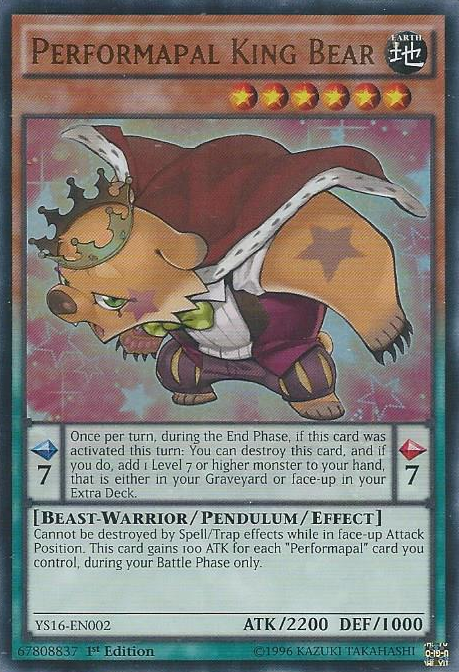 Performapal King Bear [YS16-EN002] Ultra Rare Online now