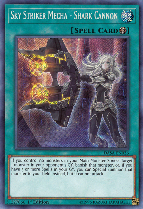 Sky Striker Mecha - Shark Cannon [DASA-EN036] Secret Rare Supply