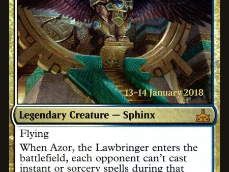 Azor, the Lawbringer [Rivals of Ixalan Prerelease Promos] Cheap