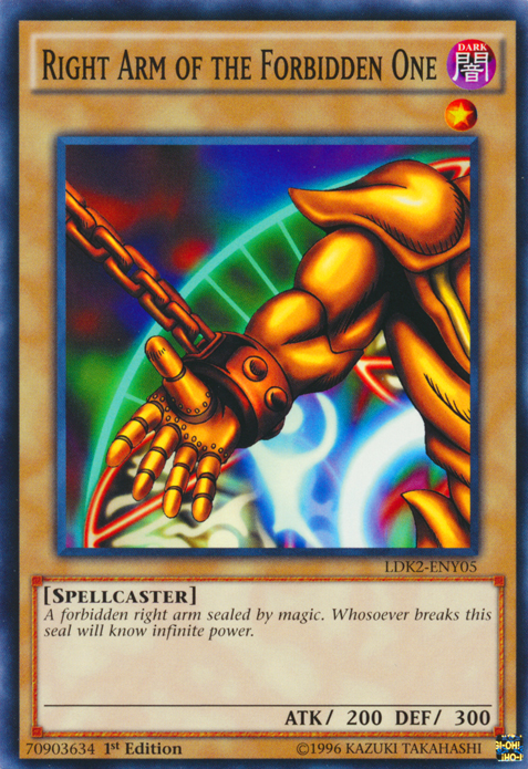 Right Arm of the Forbidden One [LDK2-ENY05] Common For Discount