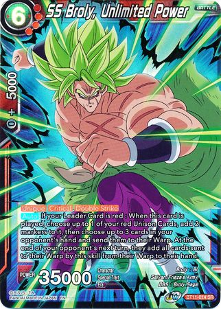 SS Broly, Unlimited Power [BT11-014] For Sale