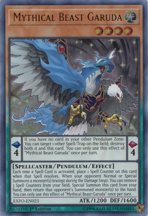 Mythical Beast Garuda [EXFO-EN023] Ultra Rare For Discount