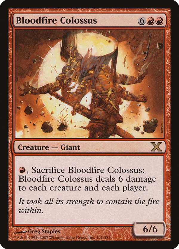 Bloodfire Colossus [Tenth Edition] For Discount