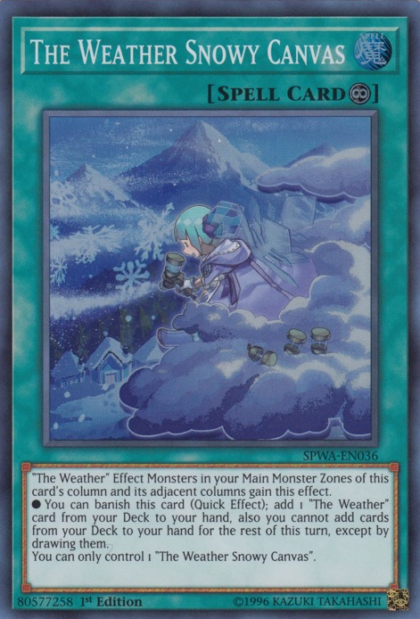 The Weather Snowy Canvas [SPWA-EN036] Super Rare Cheap