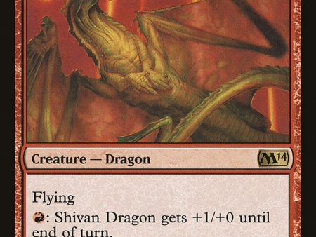 Shivan Dragon [Magic 2014] Hot on Sale