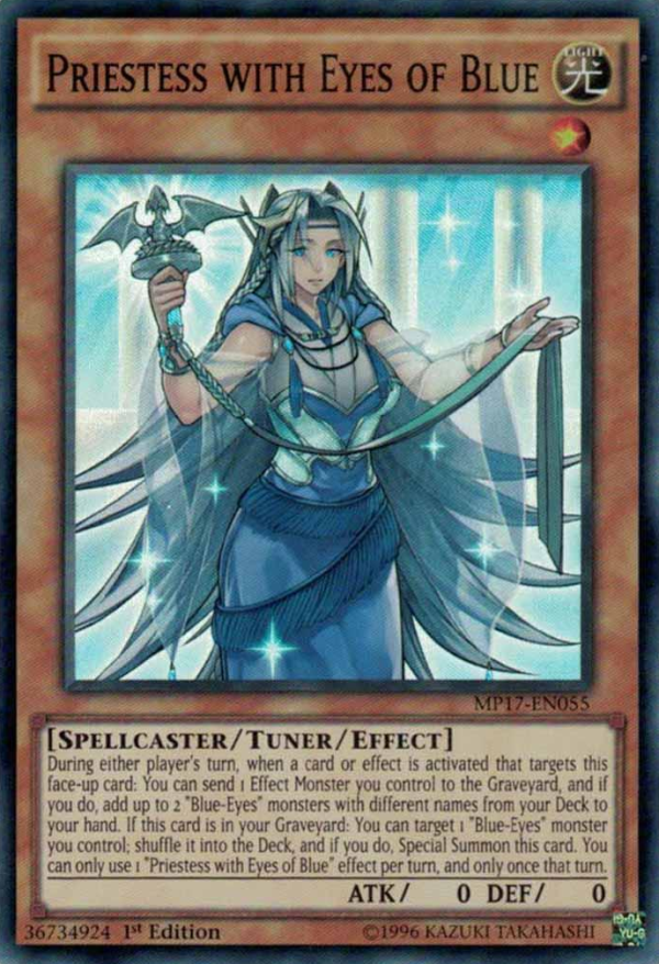 Priestess with Eyes of Blue [MP17-EN055] Super Rare Online Hot Sale