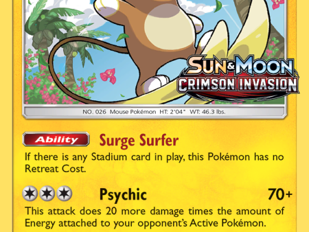 Alolan Raichu (SM72) (Prerelease Promo) [Sun & Moon: Black Star Promos] Cheap