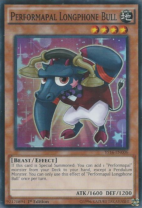 Performapal Longphone Bull [YS16-EN006] Super Rare Fashion