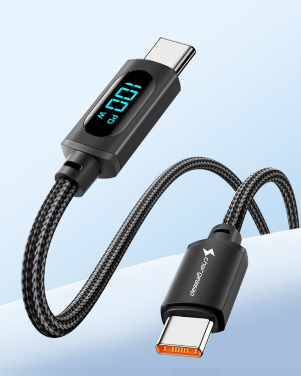 USB-C to USB-C 100W Cable with Amp Reader Hot on Sale